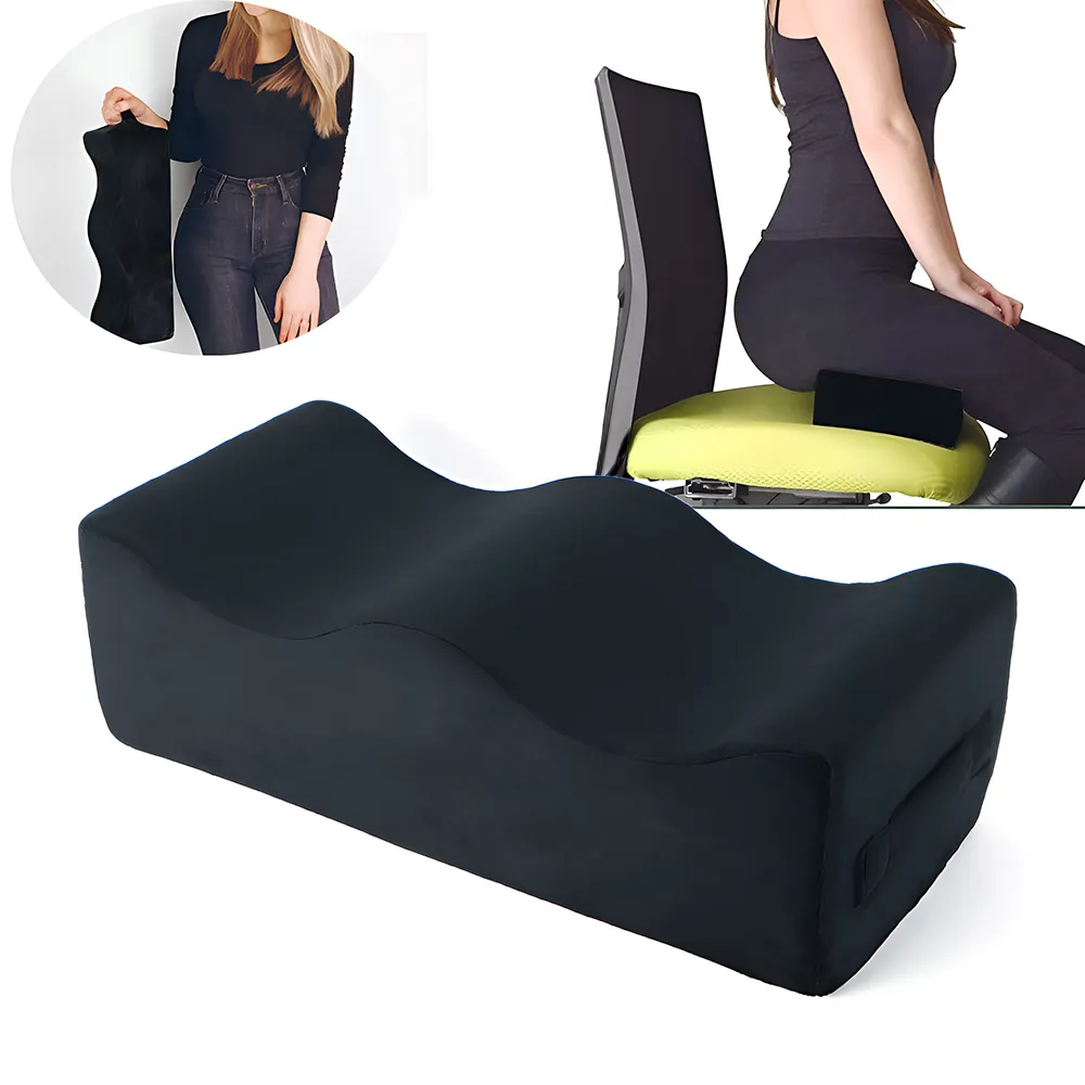 Wholesale Custom Logo Brazilian Butt Lift Cushion Seat Memory Foam BBL Pillow with Woven Technics