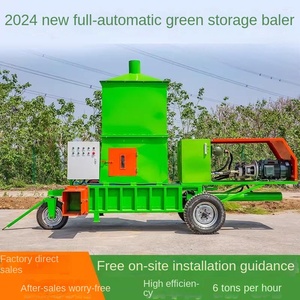 Equipement pour le foin Presse à balles carrées en ligne Presse à ensilage automatique Ensacheuse de fourrage Machine d'emballage d'ensilage d'ensilage de maïs - Product Image 4