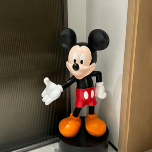 Escultura de <span class=keywords><strong>Mickey</strong></span> Mouse de Diseño Moderno Personalizada, Figura de Arte de Anime en Resina de Fibra de Vidrio Pintada <span class=keywords><strong>para</strong></span> Decoración de Interiores y Exteriores - Product Image 1