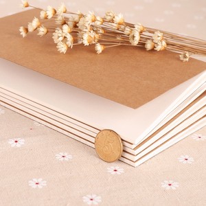 Portable Kraft Paper Notebook Blank Dot Grid Notepad Diary <strong>Journal</strong> Traveler's Notebook Filler Planner Organizer Inserts - Product Image 2
