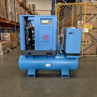 CE 7.5kw 10HP 4 en 1 compresseur d'air à vis 8kg 8bar