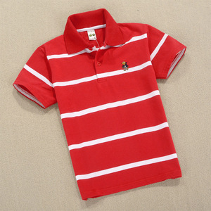 Vente en gros de polos rayés en coton 95% pour garçons, vêtements de boutique pour enfants, tailles 4-14 ans, é<span class=keywords><strong>t</strong></span>é - Product Image 6