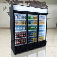 Réfrigérateur-congélateur Pepsi à double porte, congélateur commercial, réfrigérateur de présentation 1/2/3 portes, équipement de réfrigération à refroidissement par air