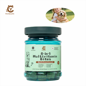 Friandises multivitaminées 8-en-1 pour chiens – Complément quotidien avec glucosamine, oméga 3 et probiotiques pour la santé des articulations, du cœur, de la peau et du pelage - Product Image 2