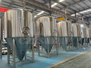 Cuve de Fermentation en Acier Inoxydable 304 de 2000L, Contrôlée par PLC, pour la Fabrication de Bière, avec Moteur et Propulseur - Product Image 4