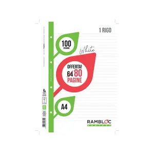 Cuadernos A4 de Alta Calidad Hechos en Italia, Buena Blancura, Duraderos, Ecológicos, para Estudiantes - Product Image 1