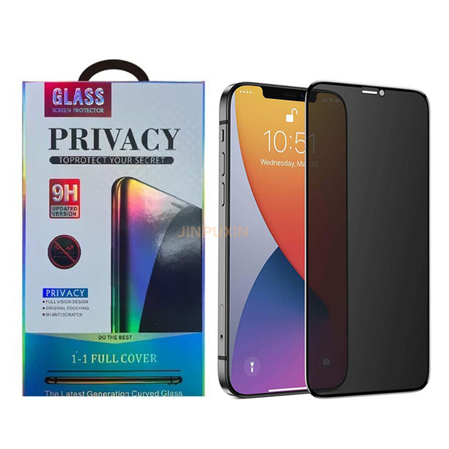 Privacy Anti-spy Anti-peeping Full Cover 9H Hardness 2.5D Radian Tempered Glass Screen Protector for 11-16 Pro Max/12/12