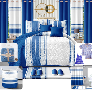 Juego de sábanas de lujo estampadas de 26 piezas al por mayor, tamaño King/Cal King, ropa de cama suave para el mercado caribeño, para familias y dormitorios - Product Image 2