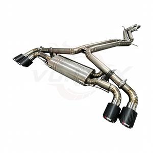 Échappement Catback Vortex Titanium Raw avec silencieux central et embouts en carbone quadruples pour Porsche Cayenne 9Y0 4.0T - Mod Pipeline - Product Image 4