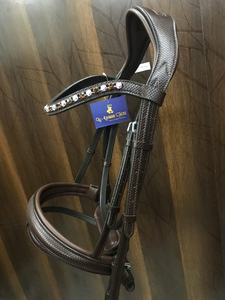 Bride équitation en cuir réglable, de haute qualité, pour bouclage cheval - Product Image 3