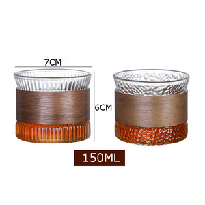 150ML all'ingrosso doppia parete tazza di vetro alta borosilicato tazze da tè viaggio tazza di caffè con cappuccio in legno - Product Image 6