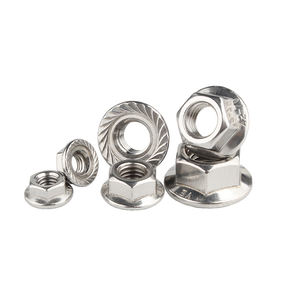 Tuerca <span class=keywords><strong>de</strong></span> seguridad con brida <span class=keywords><strong>de</strong></span> tornillo <span class=keywords><strong>de</strong></span> acero galvanizado inoxidable 304 al por mayor, <span class=keywords><strong>tuercas</strong></span> hexagonales antideslizantes <span class=keywords><strong>de</strong></span> diente inverso <span class=keywords><strong>de</strong></span> dientes finos, tuerca con brida dentada - Product Image 2