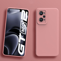 Funda Protectora de Silicona Líquida de Color Sólido Anticaídas para Teléfono, Compatible con Realme11pro RealmeGT2 5G, Funda Protectora Simple