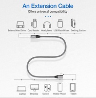 Câble d'extension USB 3.1 ULT-unite 0,3 m 0,5 m 1 m USB 20V 5A 100W de charge 10 Gbps Type C mâle vers femelle à 90 degrés