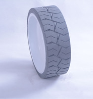 Neumático Sólido de 12.5x4.25 para Plataforma Elevadora de Tijera Haulotte, Número de Pieza 2820302920, Neumático de Repuesto de Goma Sólida Industrial