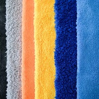 Rouleau de microfibre en polaire corail, 100% polyester et nylon pour usage domestique et nettoyage