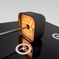 Lampe de table LED portable sans fil rechargeable de luxe pour restaurant, avec station de charge sans fil Qi pour téléphone portable