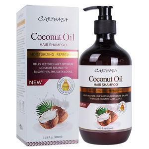 Shampoo capillaire hydratant, rafraîchissant, lissant, au collagène, à la kératine et à l'huile de noix de coco, pour une meilleure santé des cheveux - Product Image 1