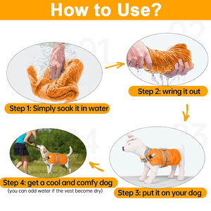 Pet Dog <b>Cooling</b> Vest <b>Jacket</b> for Summer Outdoor Beach Walking Hiking Adjustable Straps Pet Shirt Harness Vest <b>Cooling</b> <b>Jacket</b> - Product Image 5