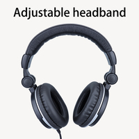 Casque de monitoring de studio Audfine DHG60 avec transducteur de 50 mm, 15 Hz-30 kHz, pour DJ et studio d'enregistrement