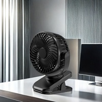 Ventilateur portable à clip 2024, best-seller, avec rotation à 360 degrés et télécommande, ventilateur LED de refroidissement automatique pour voiture et camping-car