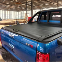Couverture de benne manuelle enroulable en aluminium étanche, anti-poussière et verrouillable pour GMC Silverado