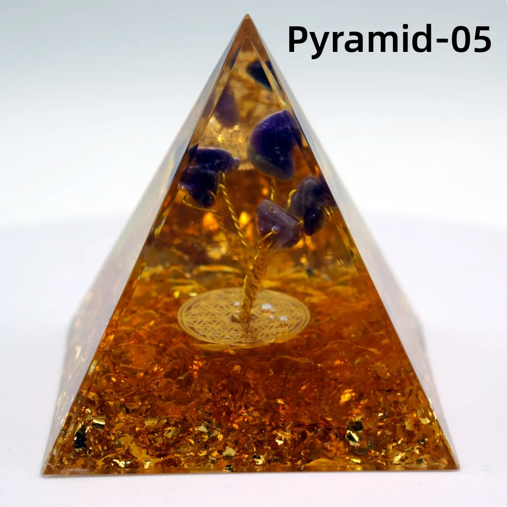 Natuurlijke Spirituele 5Cm 6Cm Organite Piramide Helende Producten Orgoniet Kristallen Piramide Voor Fengshui