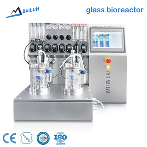 Bioréacteur en verre de laboratoire 2 litres, équipement de biotechnologie microbienne, bioréacteur en verre, équipement de fermentation à petite échelle - Product Image 1