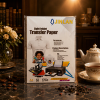 Papier transfert thermique A3 A4 pour tissus clairs et foncés, impression de vêtements, conception de logo personnalisé