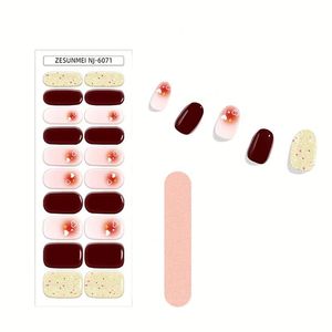 สติ๊กเกอร์ติดเล็บแฟชั่นแบรนด์ดัง คละแบบ 28 สี - Product Image 4