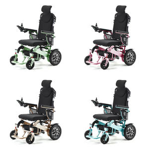 Fauteuil roulant électrique inclinable avec personnalisation de la couleur du cadre, soins à domicile, pliage rapide, durable, en vente - Product Image 6