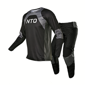 Ensemble de combinaison de course MX professionnelle, maillot et <span class=keywords><strong>pantalon</strong></span> de motocross, séchage rapide, anti-plis, équipement de <span class=keywords><strong>moto</strong></span> tout-terrain, logo personnalisé - Product Image 2