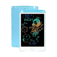 Tablette de dessin réutilisable LCD 10 pouces pour enfants écran rafale de couleur avec bouton d'effacement jouet éducatif de Table d'écriture pour tout-petits