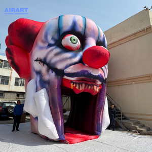 Túnel de payaso inflable de gran oferta de fábrica para actividad de <span class=keywords><strong>circo</strong></span>, accesorio de túnel de cabeza de payaso inflable personalizado para fiesta de Halloween - Product Image 1