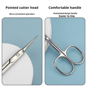 Hot Sale Stainless Steel Manicure <b>Scissors</b> with Sharp Straight Blade <b>for</b> Eyebrows Makeup <b>Nail</b> Cuticle Wholesale Beauty <b>Scissors</b> - Product Image 4