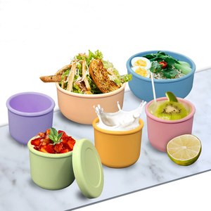 Fiambrera de silicona de grado alimenticio para niños, fiambrera de plástico para llevar, caja Bento <span class=keywords><strong>Lun</strong></span> para niños en edad escolar - Product Image 1