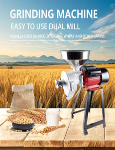 Hochleistungs-Trocken-Nass-Mais-Weizen-Reis-Kaffeebohnen-Mahl maschine Sojabohnen-Mühlen motor Doppelfunktions-Maismehl-Mahl maschine - Product Image 4
