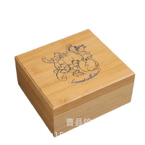 Caja de Bambú Cuadrada para Almacenamiento de Joyas, Colección Harvest, Hecha a Medida - Product Image 1