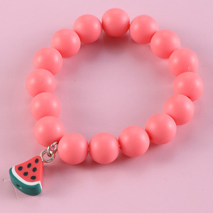 Set di Braccialetti per Bambini Fornitura Diretta dalla Fabbrica, Semplici e Carini con Perline in Ceramica Morbida a Forma di Frutta, Personalizzabili - Product Image 4