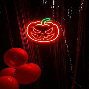 Fabbrica originale all'ingrosso personalizzato zucca demone segno di luce al Neon per la festa di Halloween soggiorno LED segno - Product Image 6