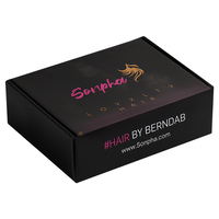 Luxus benutzer definierte handgemachte schwarze faltbare Kleidung Hut Kleidung Schuh Wellpappe Mailer Versand papier starre Boxen