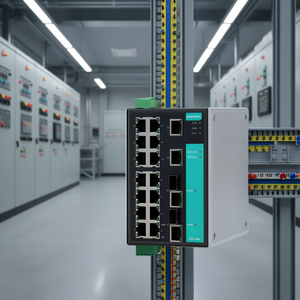 Moxa สวิตช์แบบจัดการสำหรับองค์กร EDS-518A-T 8x1000Mbps พอร์ต RJ45 24V มาตรฐาน802.3ราง DIN สำหรับงานอุตสาหกรรม - Product Image 3