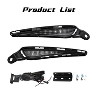Feux de jour à LED pour voiture, clignotants ambre et blanc, ensemble complet pour Toyota Vitz 2017 2018 2019