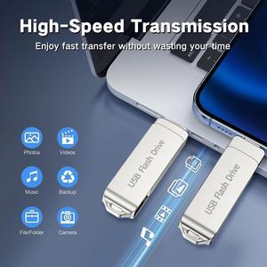 Nouveau 2025 – Clé <span class=keywords><strong>USB</strong></span> <span class=keywords><strong>3</strong></span>-en-1 en métal pour téléphone Android, haute vitesse, capacité virtuelle extensible - Product Image 2