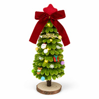 Mini-ornements de Noël faits à la main en forme de tige torsadée pour la décoration de bureau et de maison des enfants
