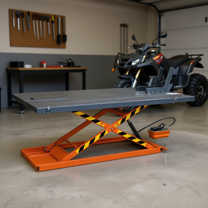 Plataforma Elevadora de Tijera Eléctrica de 48 Pulgadas y 1500 lb de Capacidad para Reparación de Motocicletas y Cuatrimotos con Extensiones Laterales - Product Image 2
