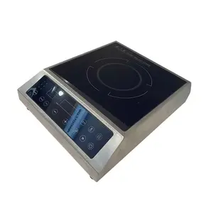 Diskon besar-besaran pabrik kompor induksi tubuh logam Cooktop induksi Timer Portabel