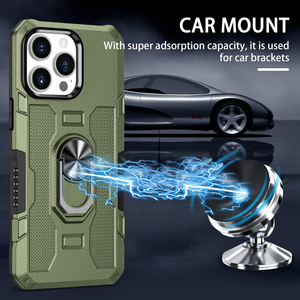 2024 moda nuevo diseñador soporte de anillo magnético TPU PC Combo funda de teléfono móvil de Alta protección para iPhone 14 <span class=keywords><strong>Pro</strong></span> Max 6,7 pulgadas - Product Image 3