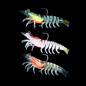 Esche Morbide in PVC a Forma di Gamberetto per Bass, Trota, Tilapia - Uso in Fiume, Lago e Acqua Salata con Amo - Product Image 1