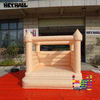 Château gonflable commercial robuste 8x8 pieds couleur pêche pour la location et toutes les occasions